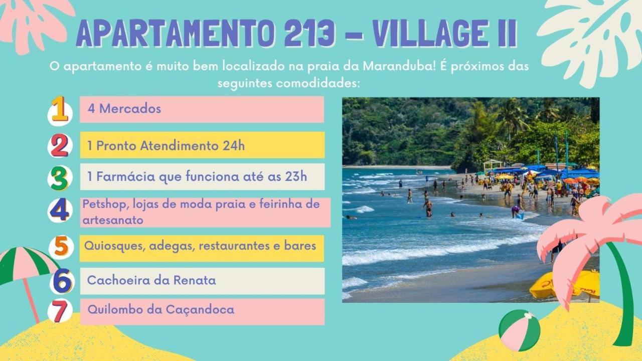 Apartamento Ubatuba 150M Do Mar Maranduba Екстериор снимка